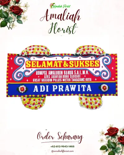 Karangan Bunga Ucapan Selamat di Sriwidari