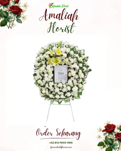 Krans Bunga Duka Cita di Sriwidari